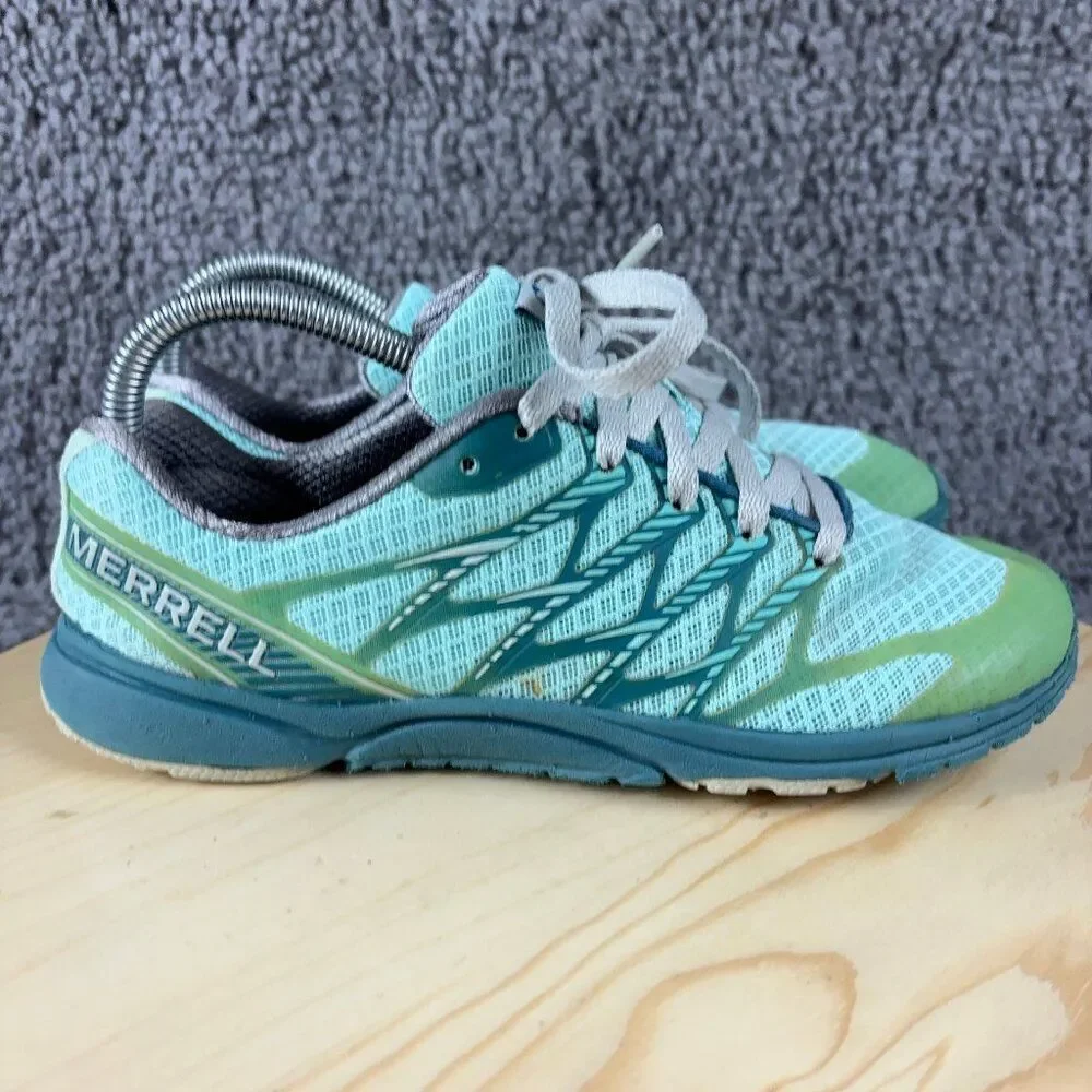 Merrell Bare Access Arc Trail Running Shoe Womens Size 7.5 Teal Outdoor Sneaker